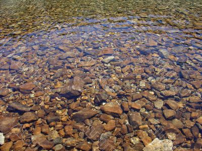 Water Lake and stones
