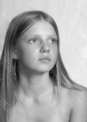 Portrait of young model