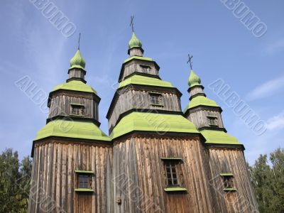 Old green church