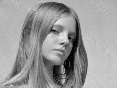 Portrait of young model