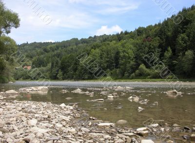 River Strij in Karpatian mountains