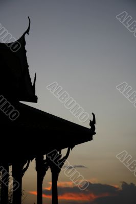 After sunset in Bangkok