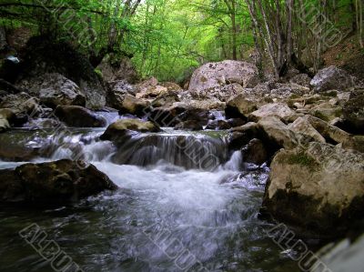 Crimean waterfall