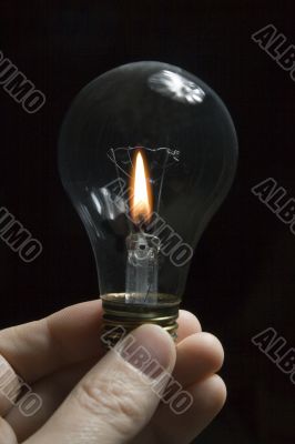 Light bulb candle