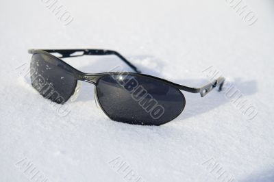 Sunglasses in the snow