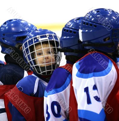 Young hockey player