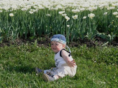Child on the grass