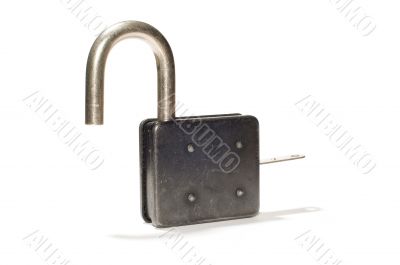 Open padlock