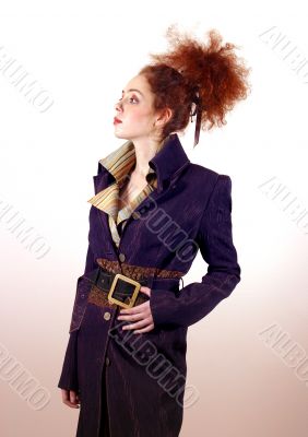 Portrait of the red girl