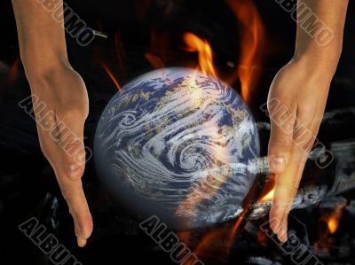 conflagration, fire, blaze