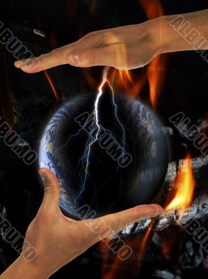 conflagration, fire, blaze