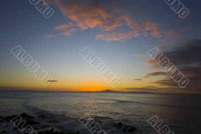 Sunset on island Margarita, Venezuela