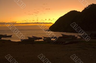 Sunset on island Margarita, Venezuela