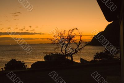 Sunset on island Margarita, Venezuela