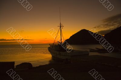 Sunset on island Margarita, Venezuela