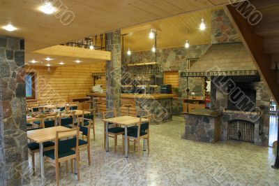 Interior of the georgian restaurant