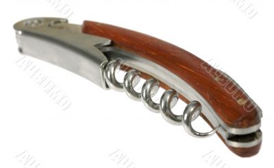 corkscrew, knife