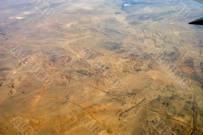 Desert, Egypt, river, sand, plane
