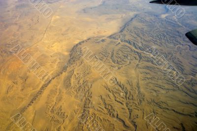 Desert, Egypt, river, sand, plane