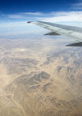 Desert, Egypt, river, sand, plane