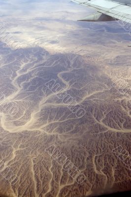 Desert, Egypt, river, sand, plane