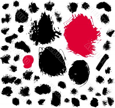 Paint brush spots