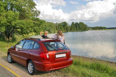 Journey to families on car
