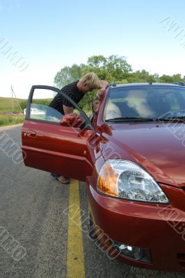 Journey to families on car