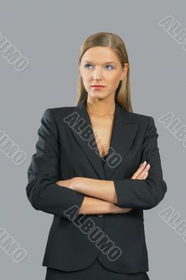 Young beautiful smiling business woman