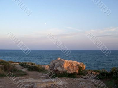 Sea landscape. Twilight