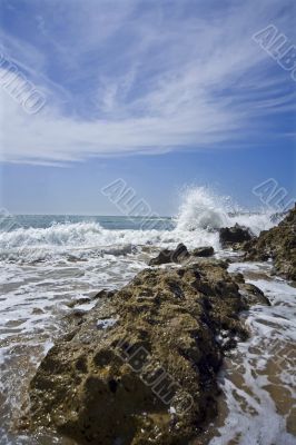 beach, ocean, sea, sand, sun, wind, waves