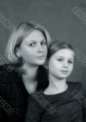 The daughter and mother