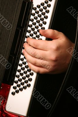 Hand of the musician