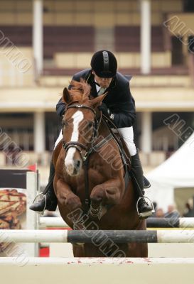 Jump through an obstacle