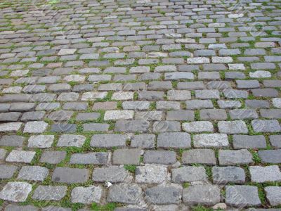 Cobblestone road