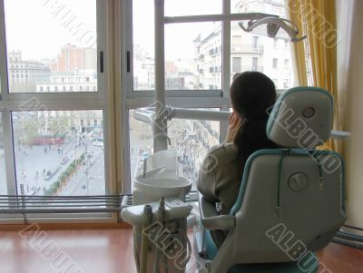 In a cabinet at the stomatologist