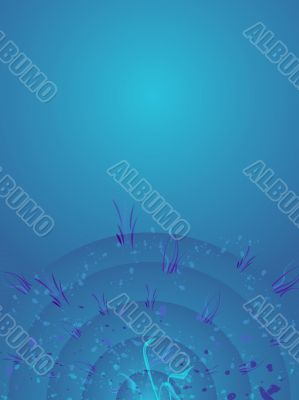 background blue radiate