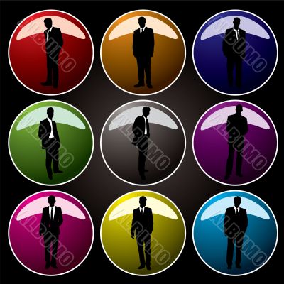 office buttons coloured