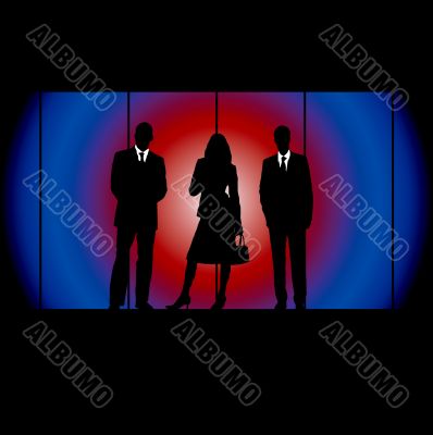 business people glow