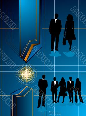 business future blue