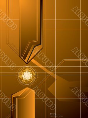 golden arrow background