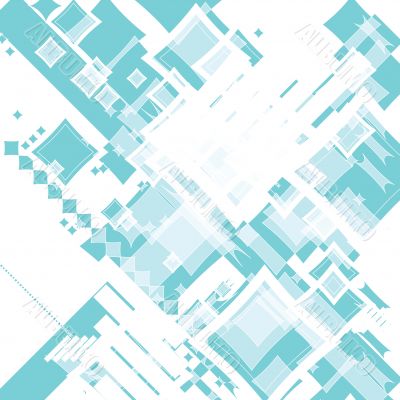 ebb flow green square random