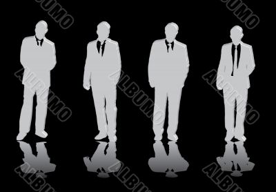 four business men
