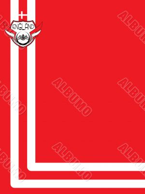 england background red