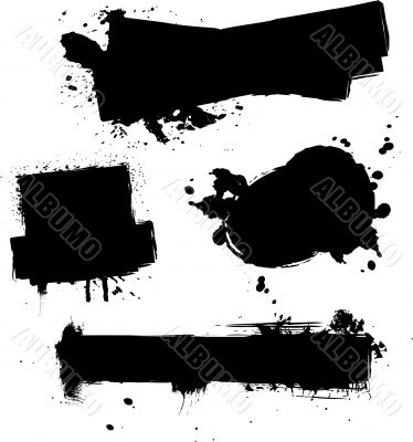four ink splat
