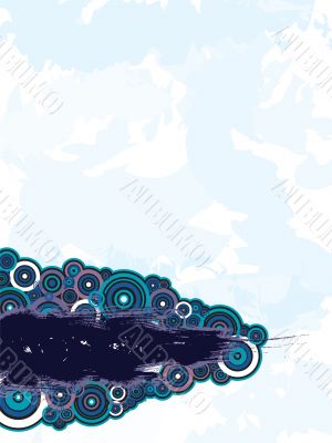 abstract base stroke blue