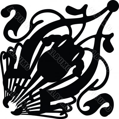 abstract shield corner