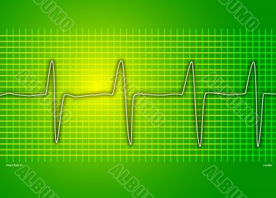 heart beat green