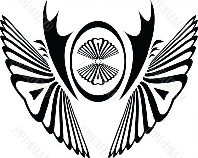 deco swirl butterfly