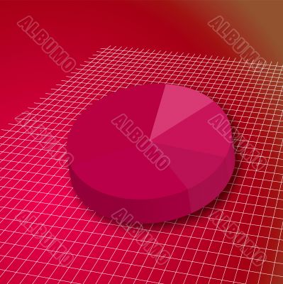 pie grid red